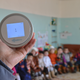 A PM 2.5 reading in a classroom of the kindergarten in Erdene.